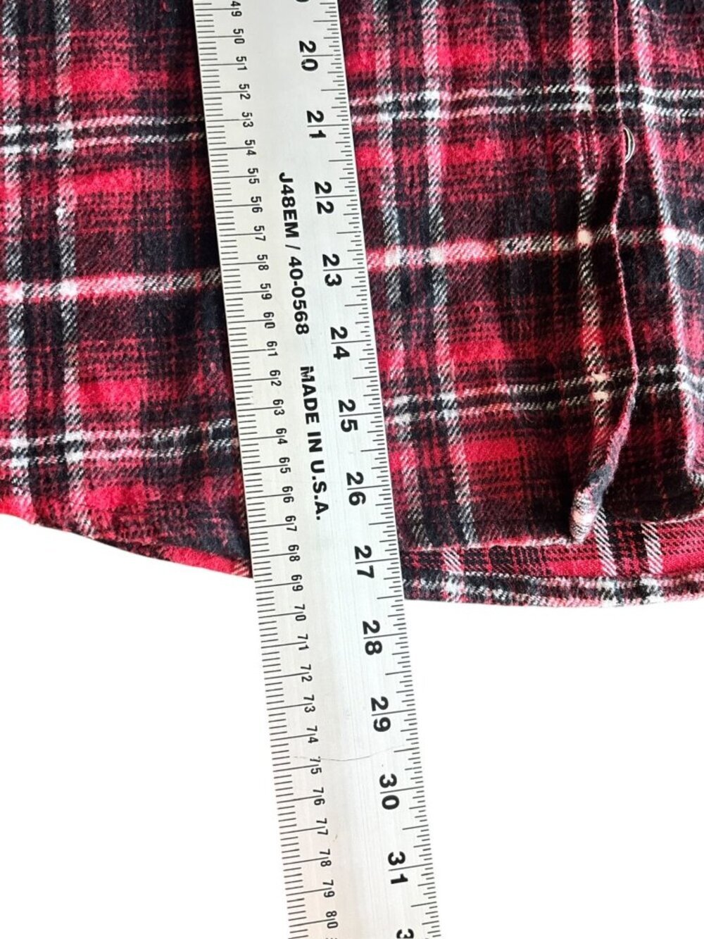 New Directions Women’s Black & Red Plaid Sweater - Picture 6 of 7